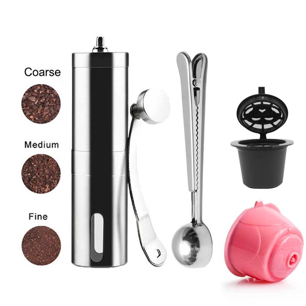 Máy Xay Cà Phê Mini Cầm Tay In - đánh giá và giá Burr Hand Grinder
