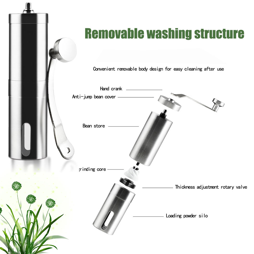 Máy Xay Cà Phê Mini Cầm Tay In - đánh giá và giá Burr Hand Grinder