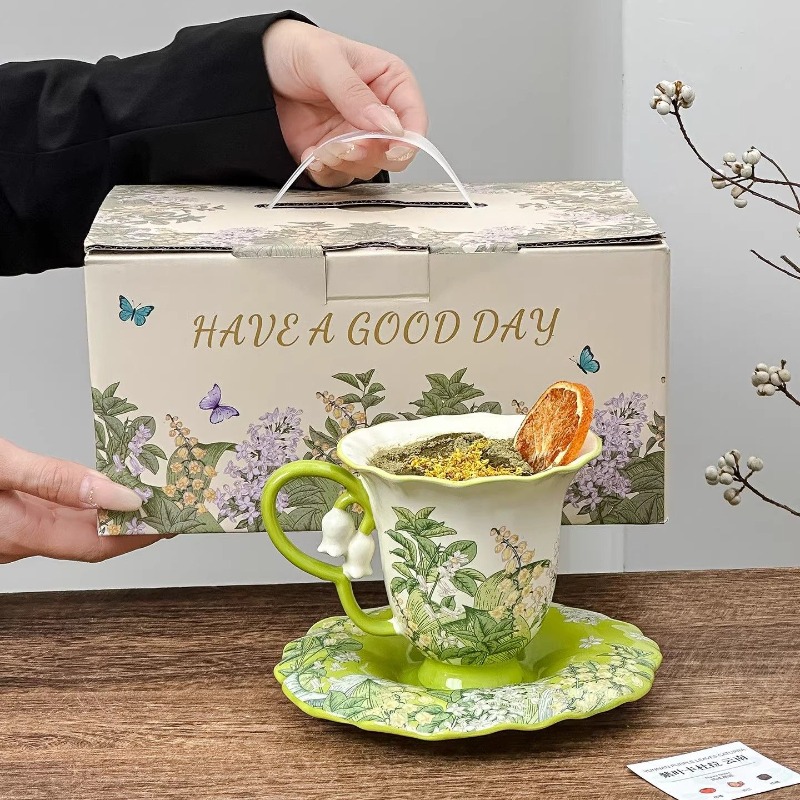 Lily of the valley blooming af - đánh giá và giá Coffee Tea And Sugar Set