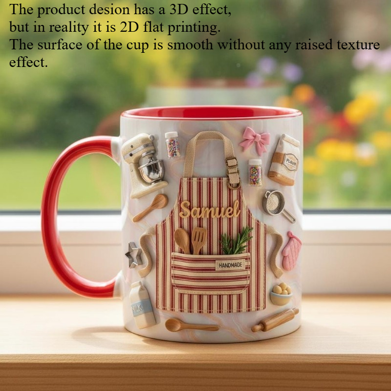 Custom Baker Mug 2D Print Pers - đánh giá và giá Coffee Tea Name