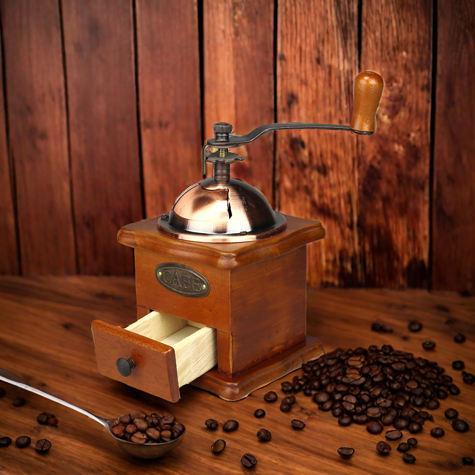 Antique Manual Coffee Grinder  - đánh giá và giá Burr Hand Grinder