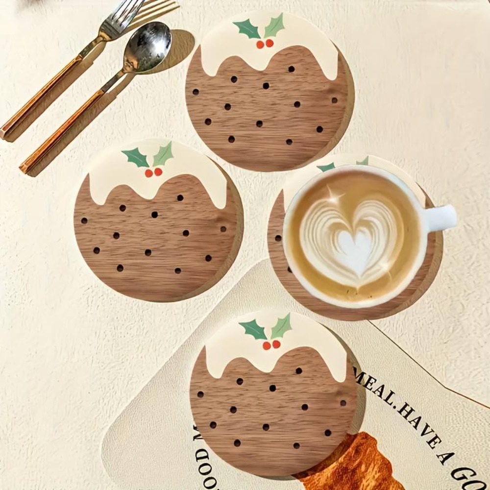 Wooden Cup Coasters Set Puddin - đánh giá và giá Coffee Tea And Sugar Set
